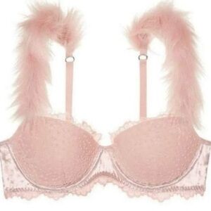 New! Victoria’s Secret Lightly Lined Fur Straps‎ Bea 34B